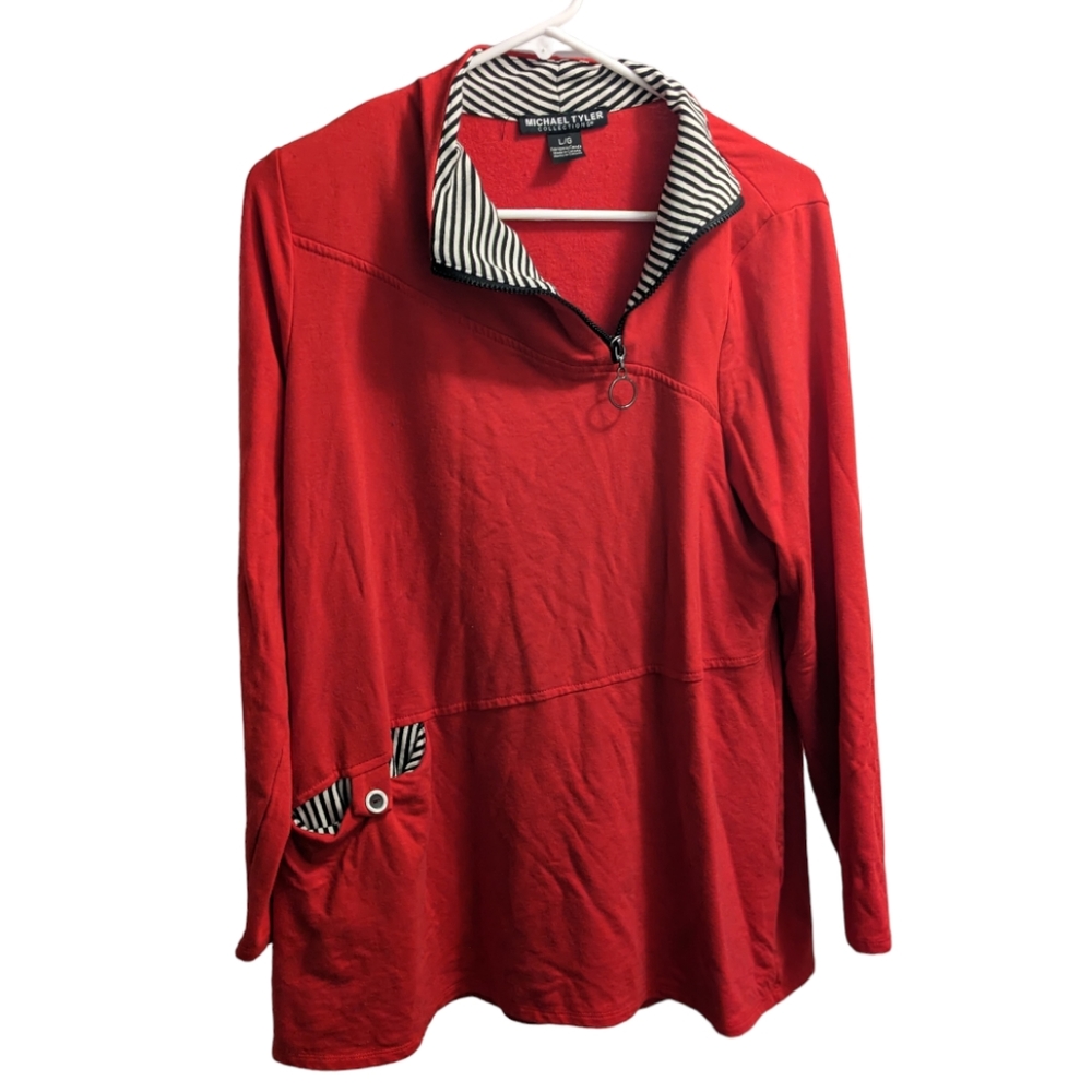 Michael Tyler Collections Red Long Sleeve L